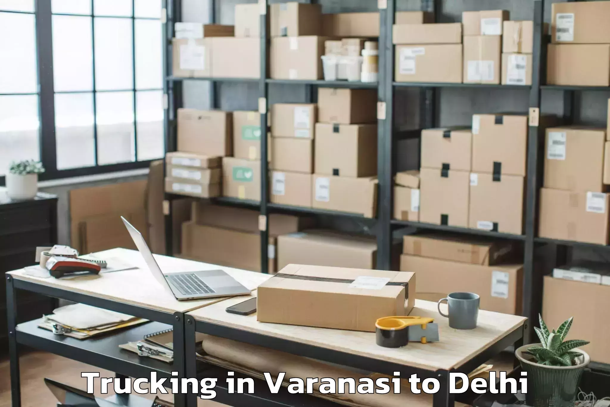 Book Varanasi to Ramesh Nagar Trucking Online